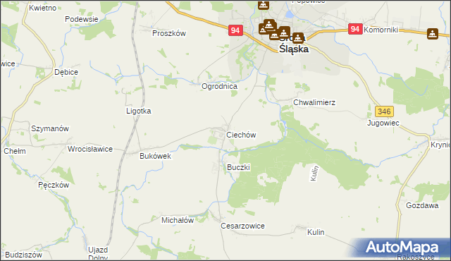 mapa Ciechów, Ciechów na mapie Targeo