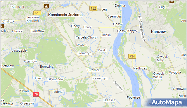 mapa Cieciszew, Cieciszew na mapie Targeo