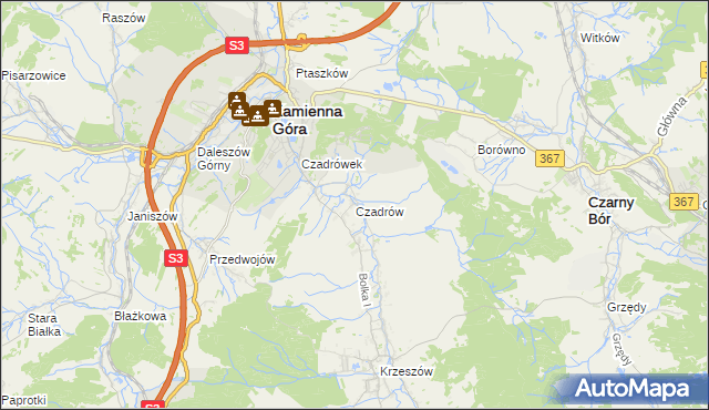 mapa Czadrów, Czadrów na mapie Targeo