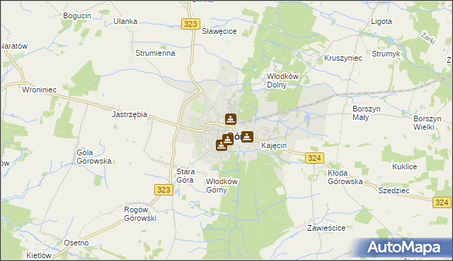 mapa Góra, Góra na mapie Targeo