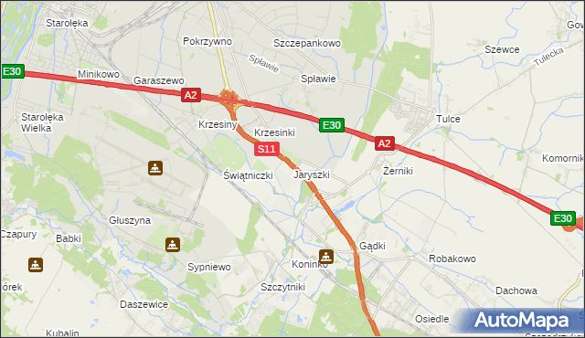 mapa Jaryszki, Jaryszki na mapie Targeo