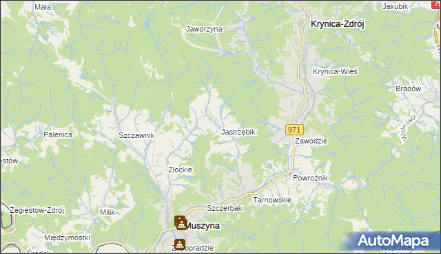 mapa Jastrzębik, Jastrzębik na mapie Targeo