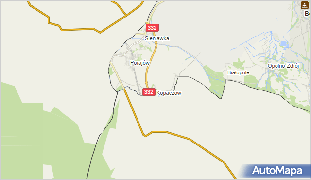 mapa Kopaczów, Kopaczów na mapie Targeo