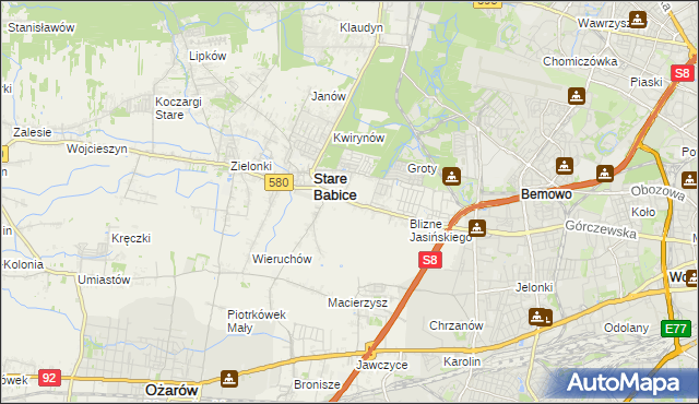mapa Latchorzew, Latchorzew na mapie Targeo