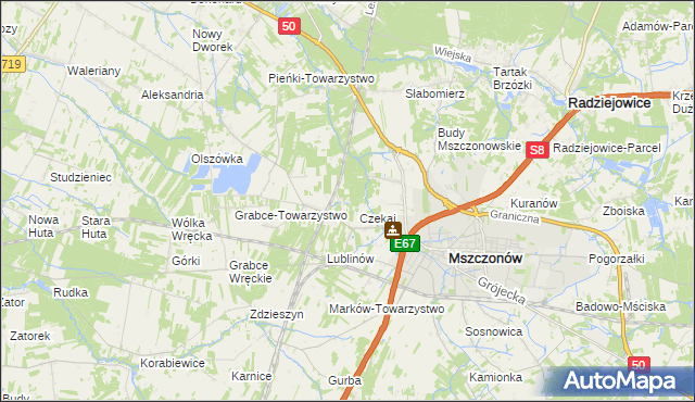 mapa Marków-Świnice, Marków-Świnice na mapie Targeo