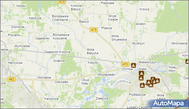 mapa Orchów-Wesółka, Orchów-Wesółka na mapie Targeo