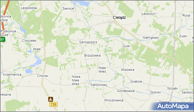 mapa Parolice, Parolice na mapie Targeo