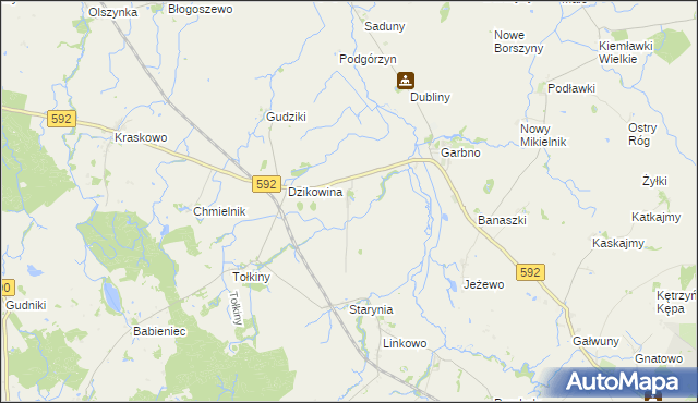 mapa Płutniki, Płutniki na mapie Targeo