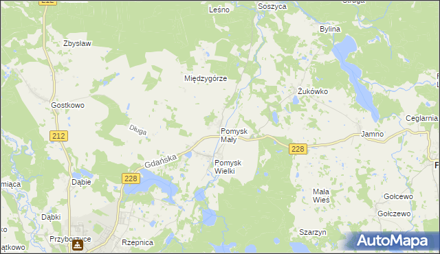 mapa Pomysk Mały, Pomysk Mały na mapie Targeo