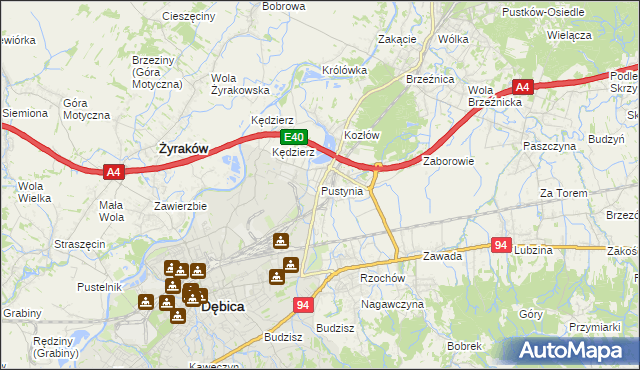 mapa Pustynia, Pustynia na mapie Targeo