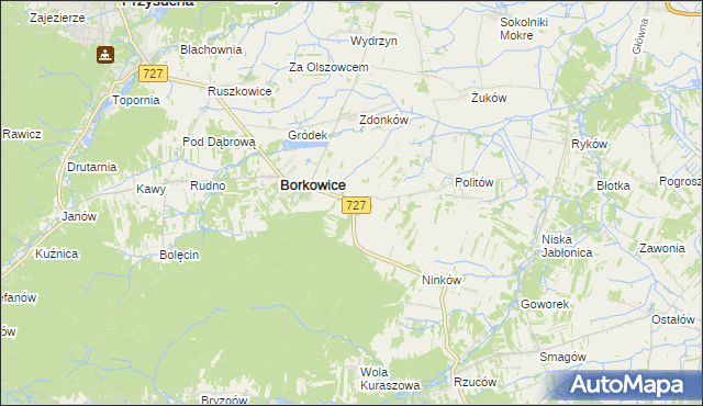 mapa Radestów, Radestów na mapie Targeo