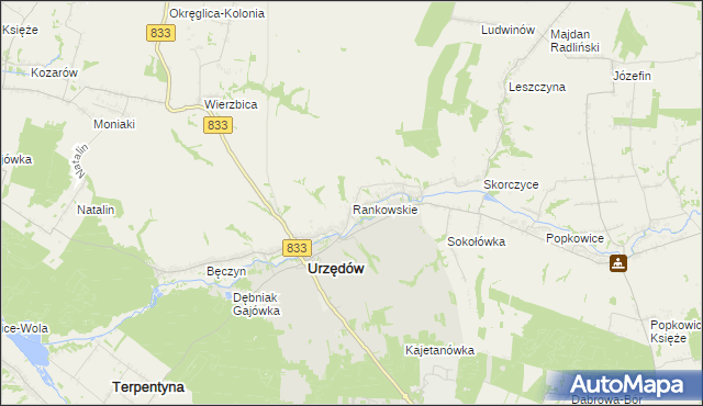 mapa Rankowskie, Rankowskie na mapie Targeo
