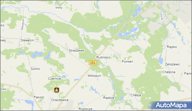 mapa Rudnisko, Rudnisko na mapie Targeo