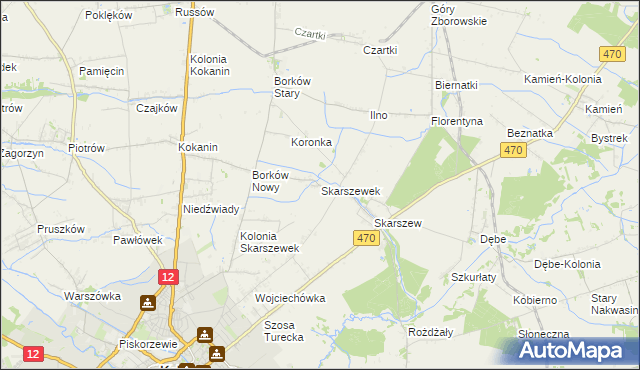 mapa Skarszewek, Skarszewek na mapie Targeo