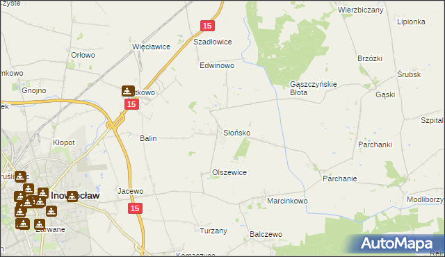 mapa Słońsko, Słońsko na mapie Targeo