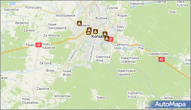 mapa Stadnicka Wola, Stadnicka Wola na mapie Targeo