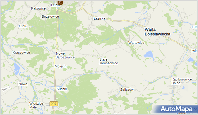 mapa Stare Jaroszowice, Stare Jaroszowice na mapie Targeo