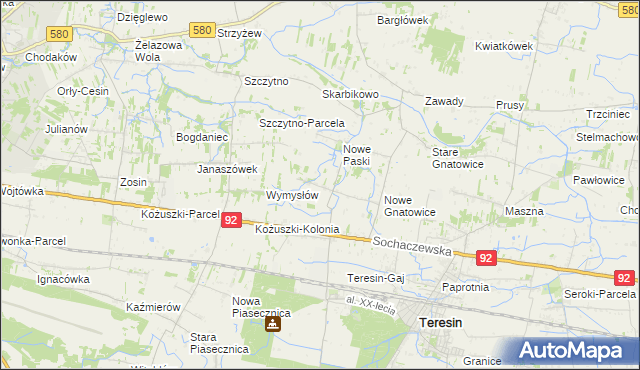 mapa Stare Paski, Stare Paski na mapie Targeo