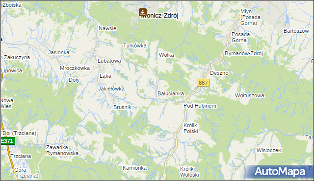 mapa Bałucianka, Bałucianka na mapie Targeo