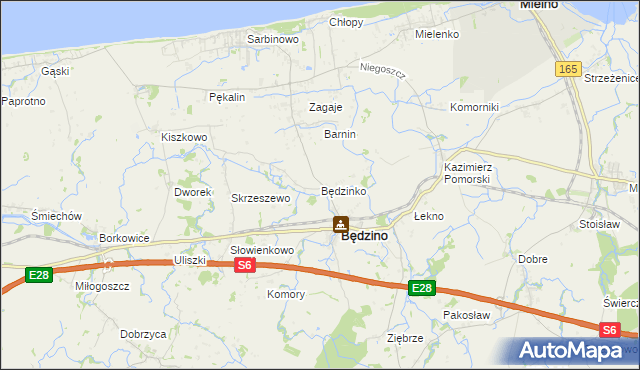 mapa Będzinko, Będzinko na mapie Targeo