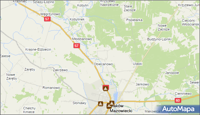 mapa Budzyno, Budzyno na mapie Targeo