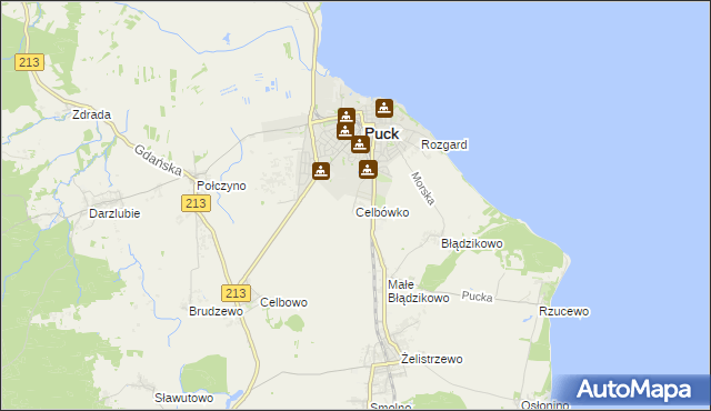 mapa Celbówko, Celbówko na mapie Targeo