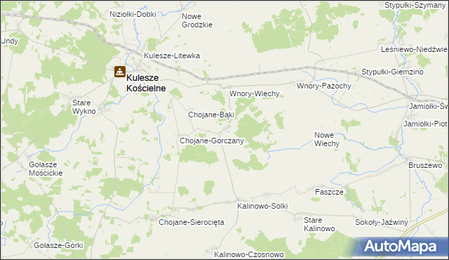 mapa Chojane-Piecki, Chojane-Piecki na mapie Targeo