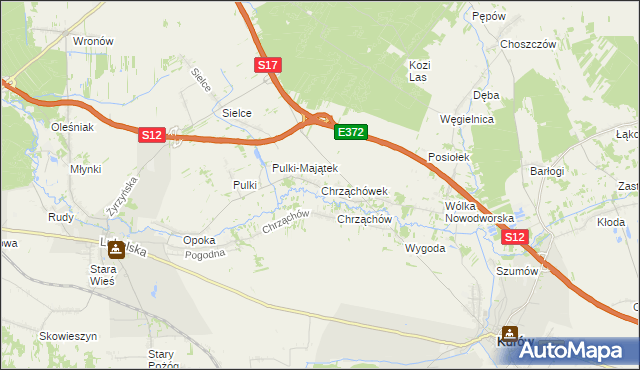 mapa Chrząchówek, Chrząchówek na mapie Targeo