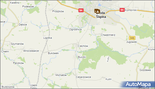 mapa Ciechów, Ciechów na mapie Targeo