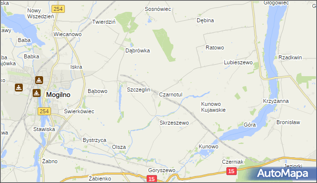 mapa Czarnotul, Czarnotul na mapie Targeo