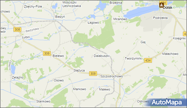 mapa Dalabuszki, Dalabuszki na mapie Targeo