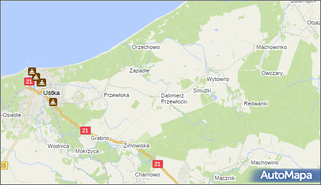 mapa Dalimierz Przewłocki, Dalimierz Przewłocki na mapie Targeo