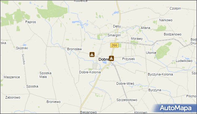 mapa Dobre powiat radziejowski, Dobre powiat radziejowski na mapie Targeo