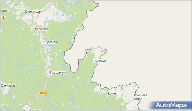mapa Dydiowa, Dydiowa na mapie Targeo