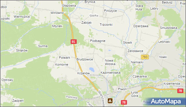 mapa Dziewki, Dziewki na mapie Targeo