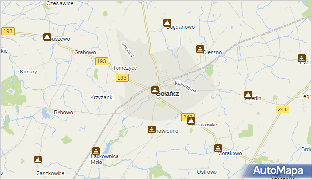 mapa Gołańcz, Gołańcz na mapie Targeo