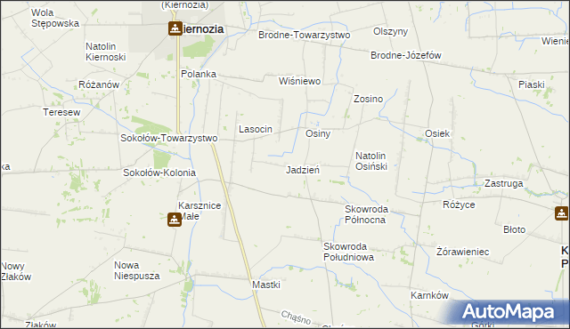 mapa Jadzień, Jadzień na mapie Targeo