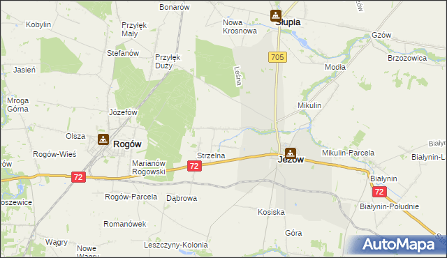 mapa Jasienin Duży, Jasienin Duży na mapie Targeo