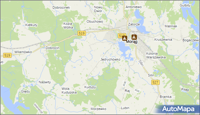 mapa Jędrychówko, Jędrychówko na mapie Targeo