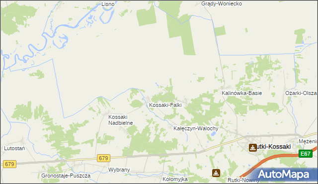 mapa Kalinówka-Wielobory, Kalinówka-Wielobory na mapie Targeo