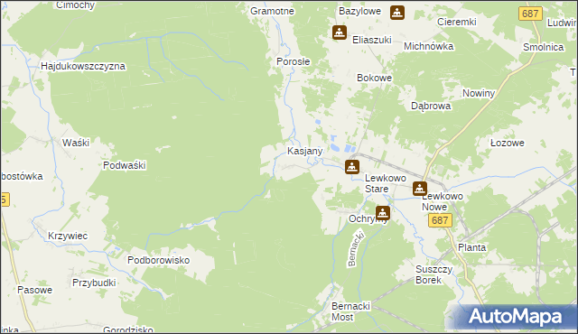 mapa Kapitańszczyzna, Kapitańszczyzna na mapie Targeo