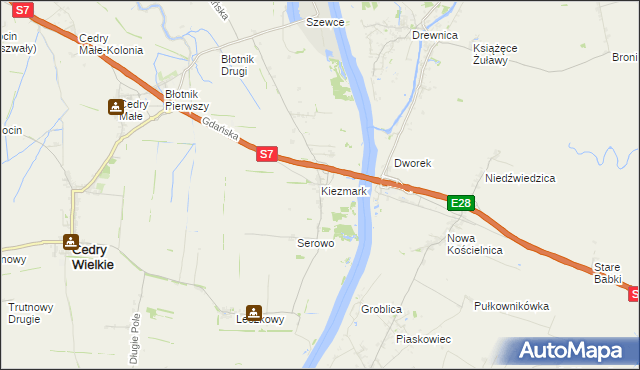 mapa Kiezmark, Kiezmark na mapie Targeo