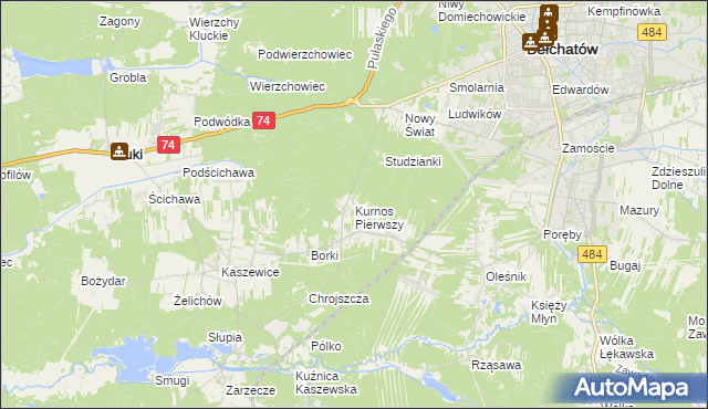 mapa Kurnos Pierwszy, Kurnos Pierwszy na mapie Targeo