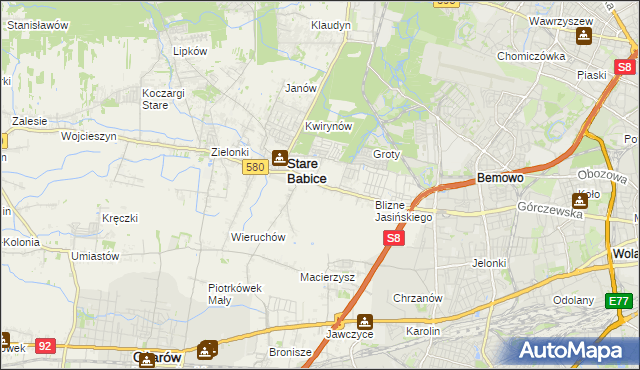 mapa Latchorzew, Latchorzew na mapie Targeo