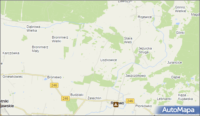 mapa Liszkowice, Liszkowice na mapie Targeo