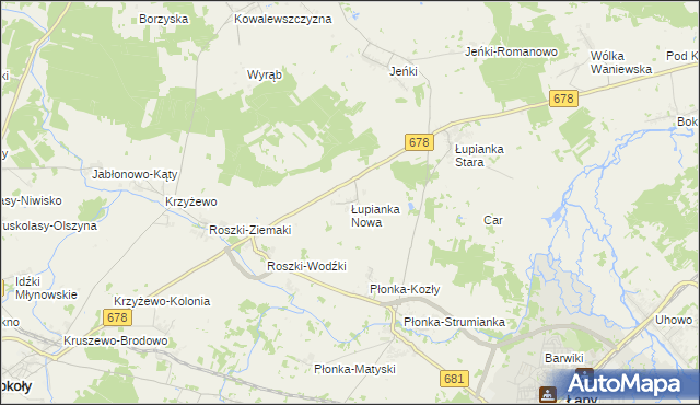 mapa Łupianka Nowa, Łupianka Nowa na mapie Targeo