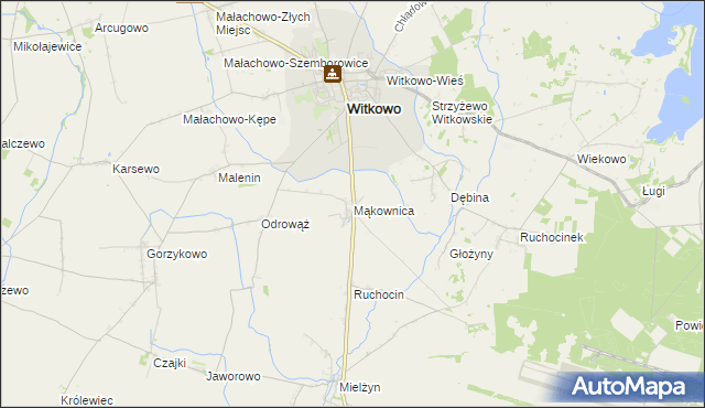 mapa Mąkownica, Mąkownica na mapie Targeo