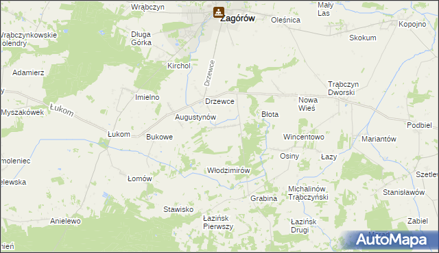 mapa Michalinów Oleśnicki, Michalinów Oleśnicki na mapie Targeo