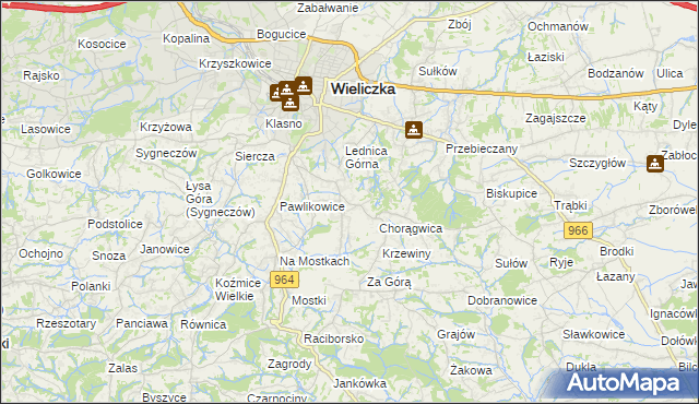 mapa Mietniów, Mietniów na mapie Targeo