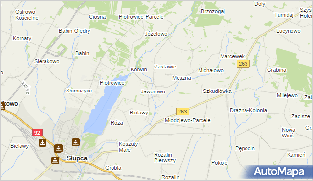 mapa Młodojewo, Młodojewo na mapie Targeo